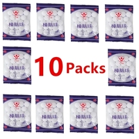 10 Packs Household Mothballs Anti-mold Moth Repellent Camphor Ball Pest Control Household Bedroom Wardrobe Drawer Deodorizer