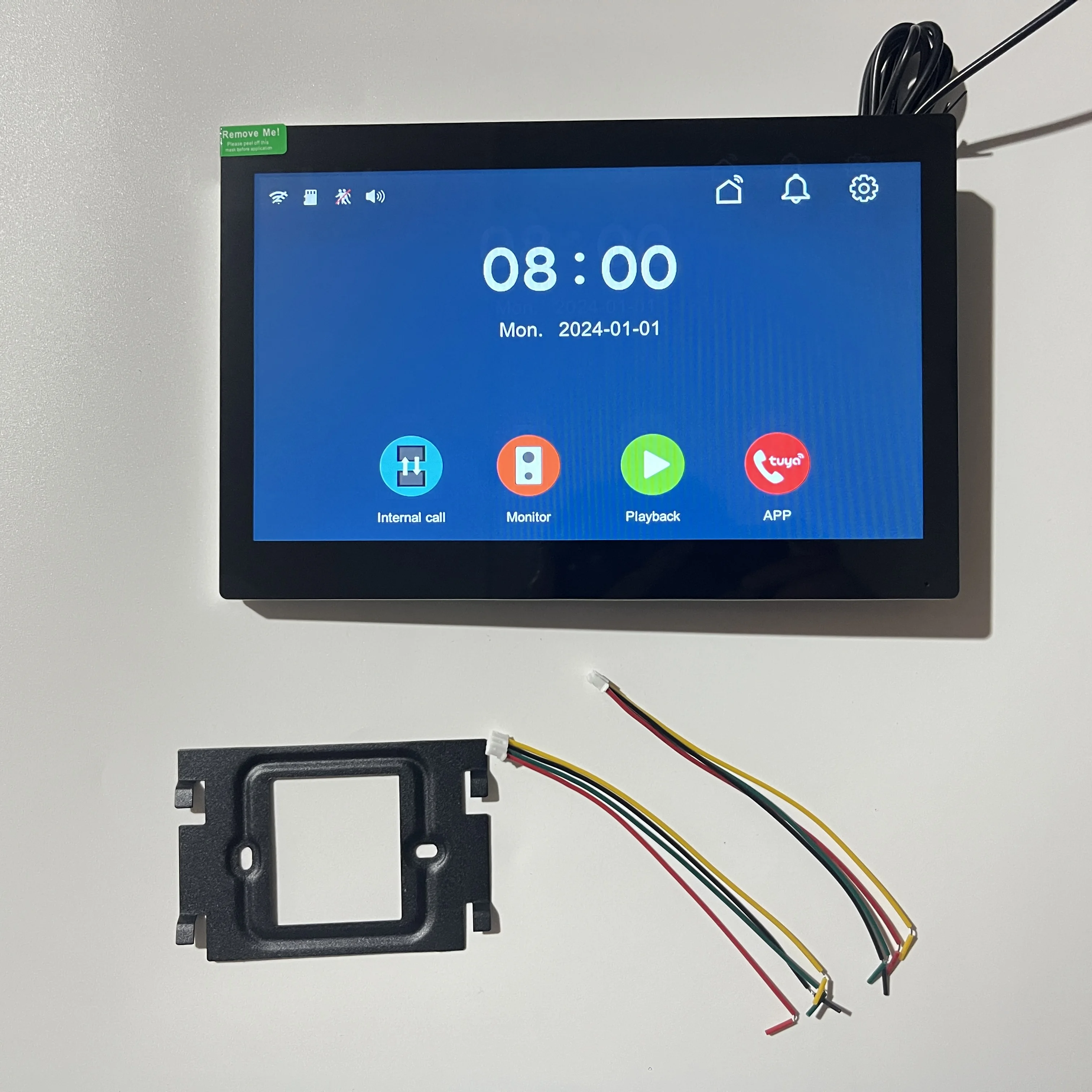 Sell 1pcs LCD and 1pcs Camera separately For 4 Wire Digital Video Intercom System, 7 / 10.1 Inch Wireless WIFI Monitor 1080P