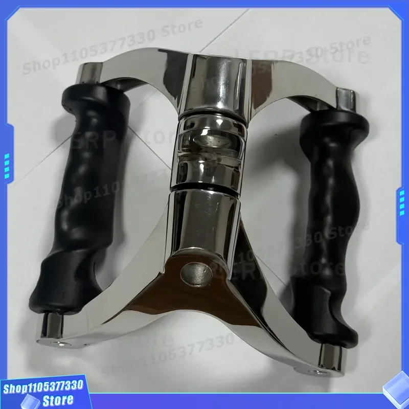 Stainless Steel V Grip Rowing Handle High Pull Down Trainer Push Up V Bracket Fitness Back Muscle Exercise Equipment Gym V