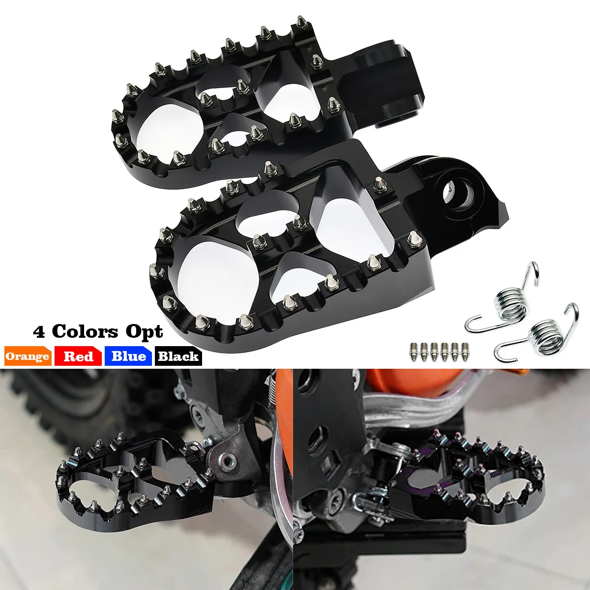 

Motorcycle Parts Footrest Foot Pegs Footpegs Rests Pedals For KTM EXC EXC-F SX SX-F XC XCW XCF-W 65 85 125 250 300 350 450 500