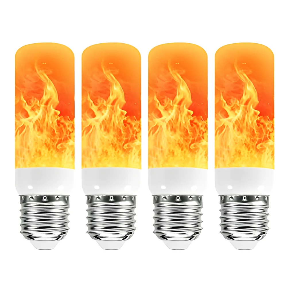 

USB LED E27 Flame Bulb Fire E14 lamp Corn Bulb Flickering LED Light Dynamic Flame Effect 3W 5W 7W 9W 110V-220v for Home Lighting