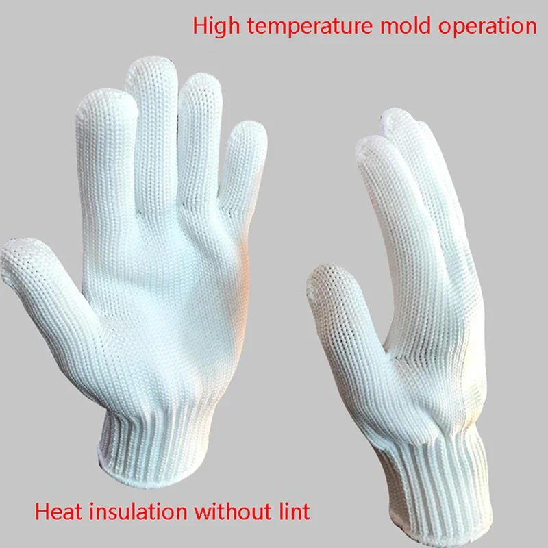 200 Degree High-temperature Resistant Gloves BBQ Kitchen Oven Gloves Oven Mitts Knitting Heat Insulation Workshop Mould Gloves