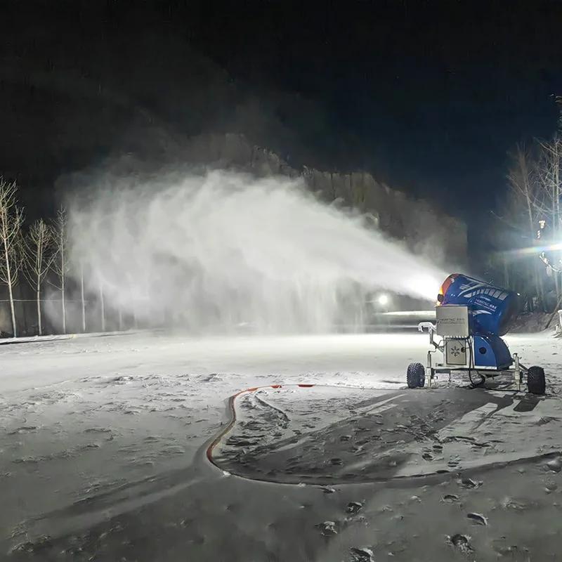High Output Snow Making Machine Good Snow Quality Winter Movable Automatic Snow-making Equipment Snow Making Machine for Mexico