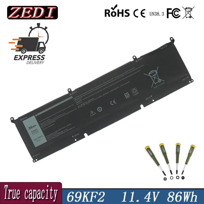 

Аккумулятор ZD 69KF2 8FCTC для DELL XPS 15 9500 9510 9520 9530 5550 Precision 5560 5510 G15 5511 5520 5515 5521 G7 15 7500 P91F P87F