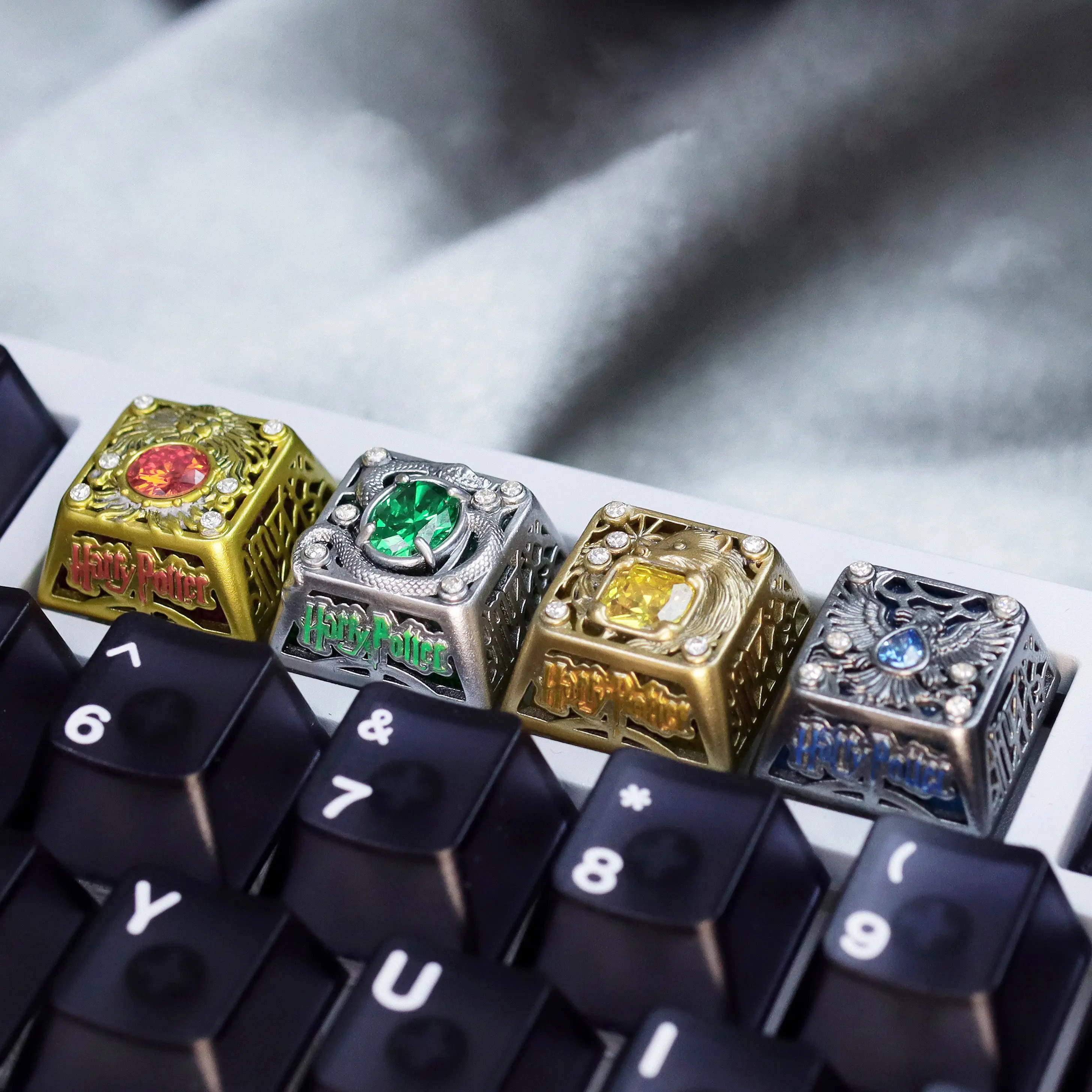 Harry Potter Hufflepuff Gryffindor Keycap Custom for Mechanical for DIY Backlit Keycaps for Pc Gaming Classic ESC Anime Gifts view 2