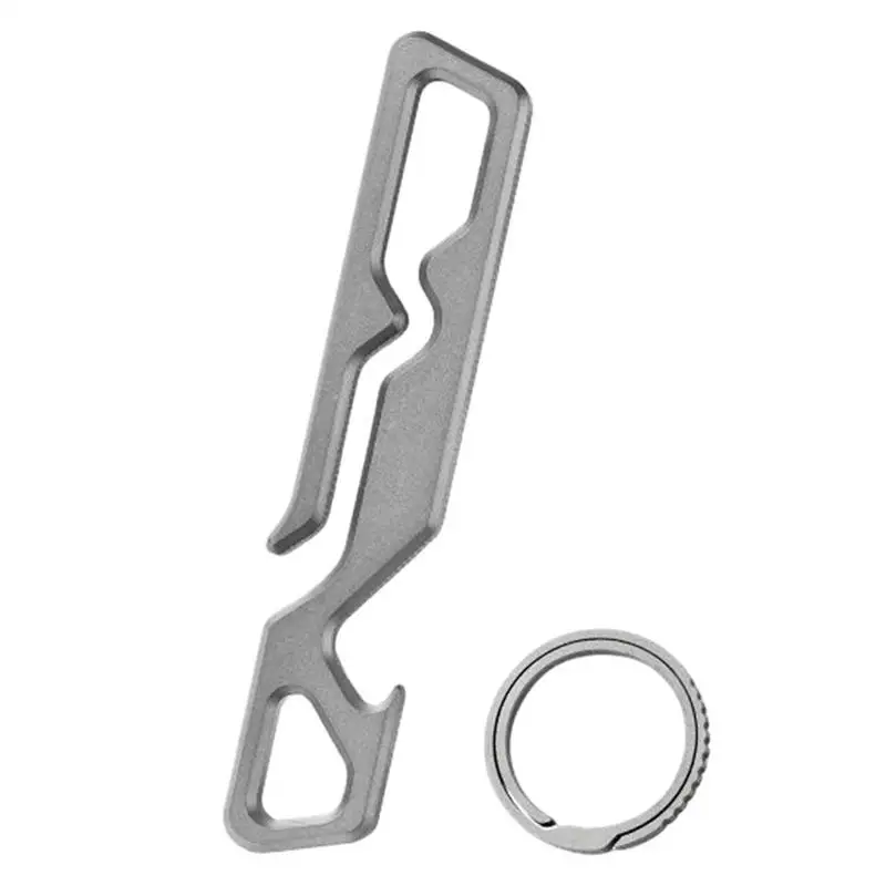 

Carabiner For Keys Titanium Alloy Key Chain Clip Locking Carabiner Lightweight Belt Loop Keychain For Outdoor Camping Climbing