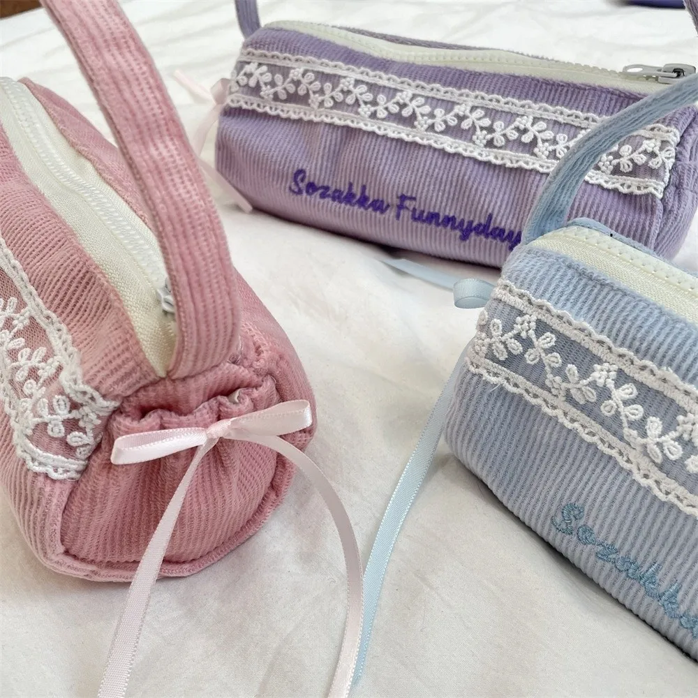 Кружевная ручная сумка для канцелярских принадлежностей