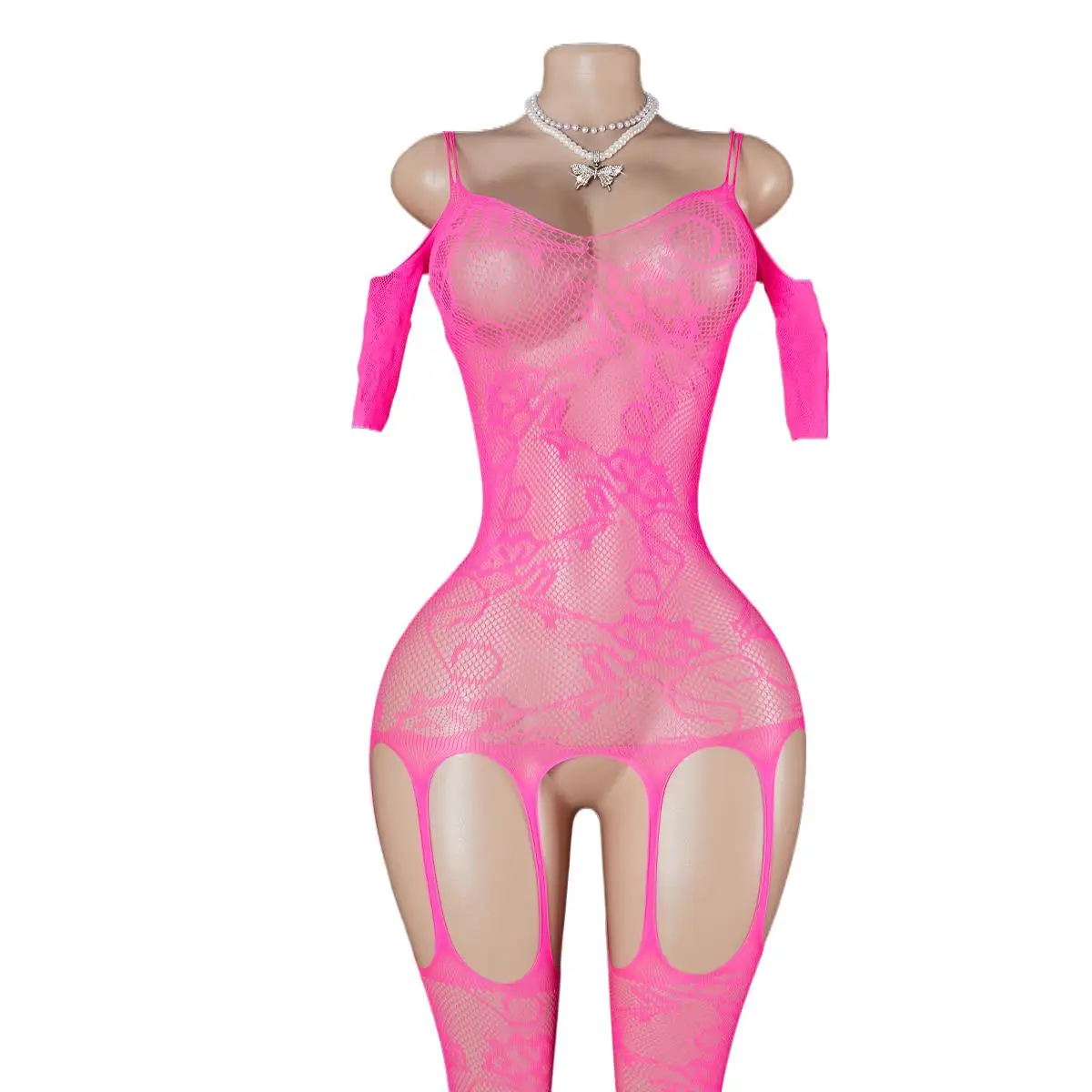 One Piece Open Bra Crotchless Underwear For  Lace Transparent  Lingerie Plus Size Bodysuit Babydoll Dress  Costumes