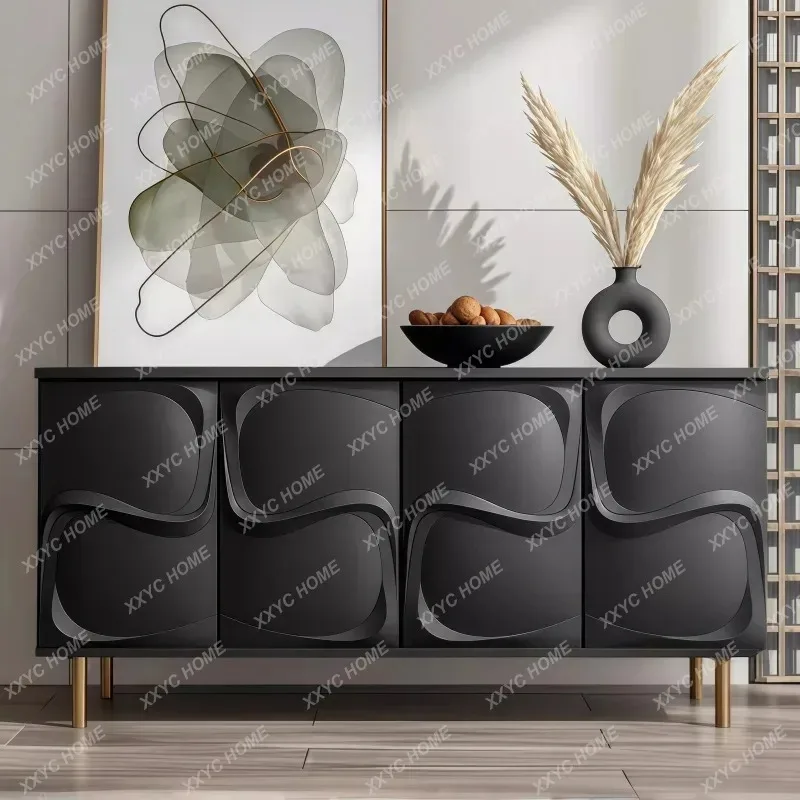 XX Minimalist High Gloss Sideboard Entryway Shoe Cabinet Modern Living Room Storage Buffet Tea Cabinet