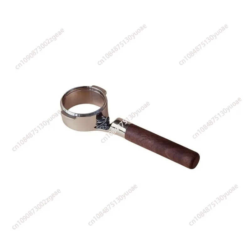 

Bottomless coffee integrated handle, coffee machine handle, suitable for E61, 316 stainless steel walnut