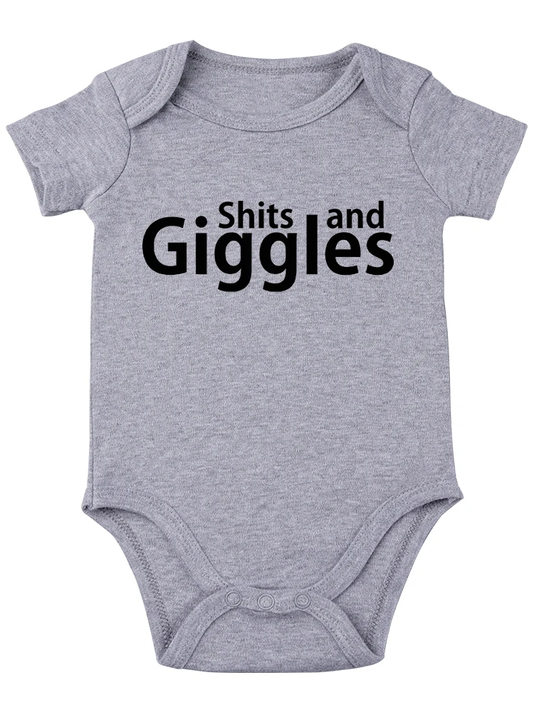 Giggles Parody Sayings Funny Baby onesie Baby Essentials Cute Infant Creeper, One-Piece Baby Bodysuit