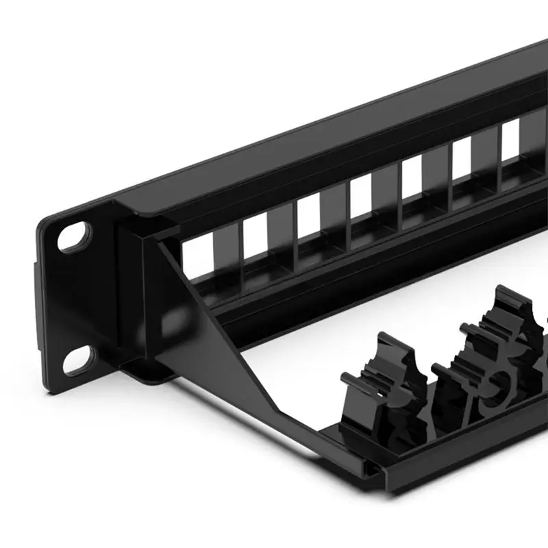 

24-портовая патч-панель EF-Rack Mount Cat6 Сетевая панель UTP/STP без инструментов с этикетками для структурированного кабеля