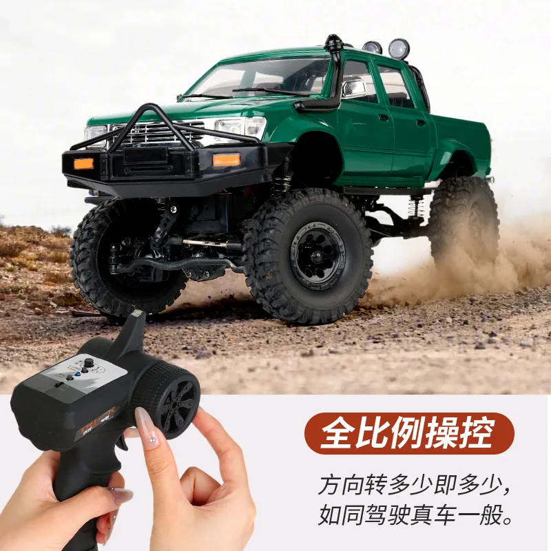 NEW Wpl C64-1 1:16 rc Off-Road Vehicle All-terrain climbing truck pickup Remote control simulation model For Kids Precision Gift