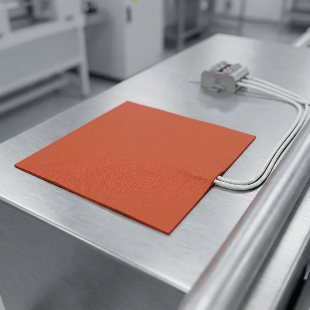Soft Bendable 12V 30W Silicone Heater Pad Fast Thermal Conductivity Heating Mat Multi‑scene Use For Mechanical Device Warm Up