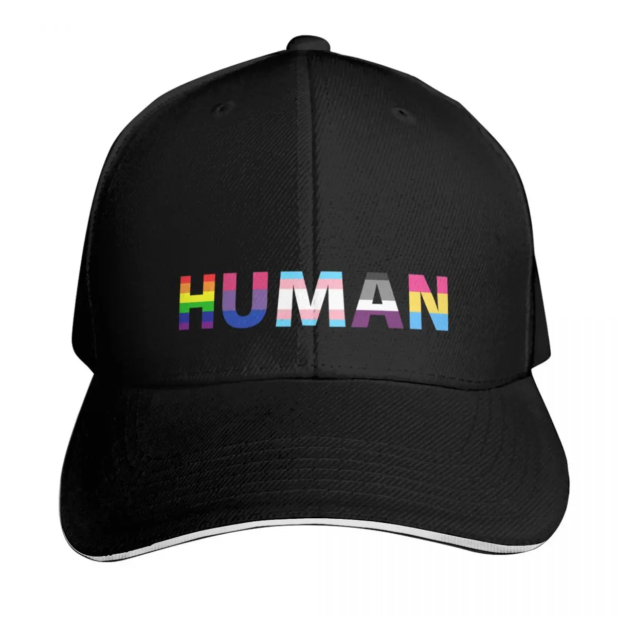 Human Pride Flags - We Are All Human - Rainbow, Pride, Human After All Baseball Cap Men Women Casual Summer Sport Sun Cap