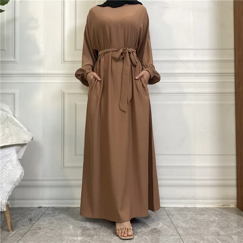 UNI Abaya Ramadán Turquía Kaftan ropa islámica musulmana para mujeres vestido modesto bata mujer musulmane caftán Marocain Vestidos