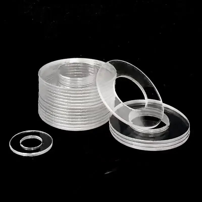 100pcs M2.5 M4 M5 M6 M8 M10 M12 Flat Washer Soft Hard Plastic PVC Transparent Insulating Plain Gasket Pad Ring Spacer