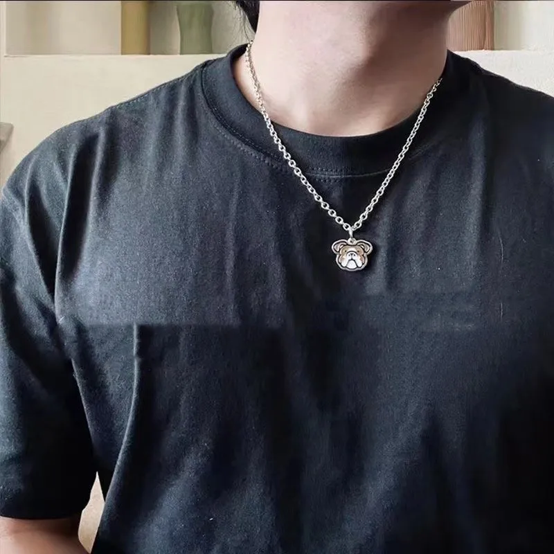 قلادة الكلب سيئة الكلب الأقلية تصميم الهيب هوب أزياء للأزواج اليابانيين المعلقات #3