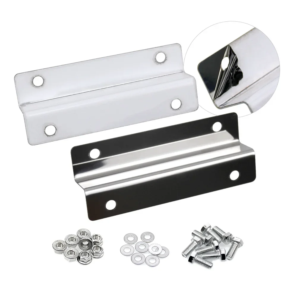 Suitable for trucks, stainless steel plated rear fender extended bracket 2 pieces