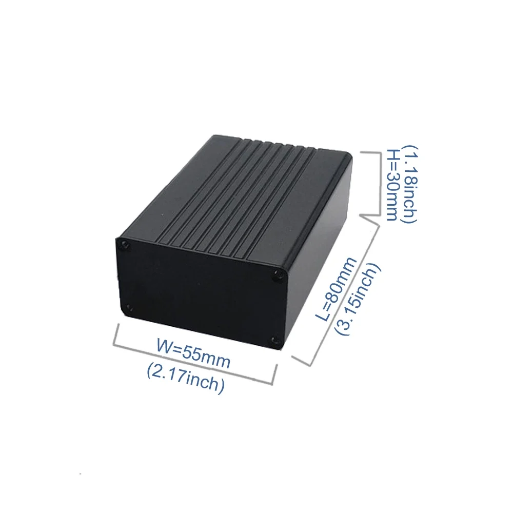 Boîte de projet PCB en aluminium 80x55x30mm, boîtier métallique, armoire électronique, boîtier de Distribution d'énergie, bricolage
