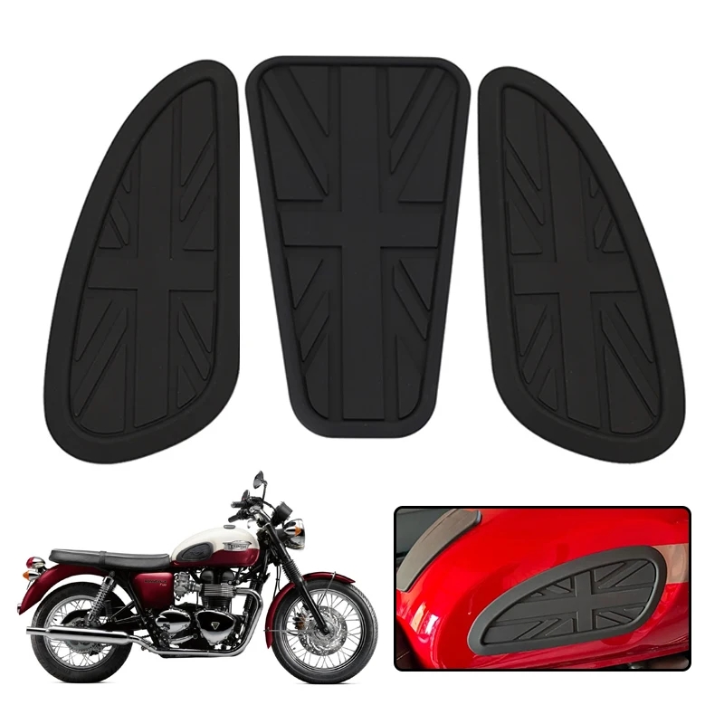 

Универсальная противоскользящая накладка на бак для мотоцикла в стиле ретро, тяговые накладки на бензобак, защитная наклейка для T100 T120 для Honda для Yamaha