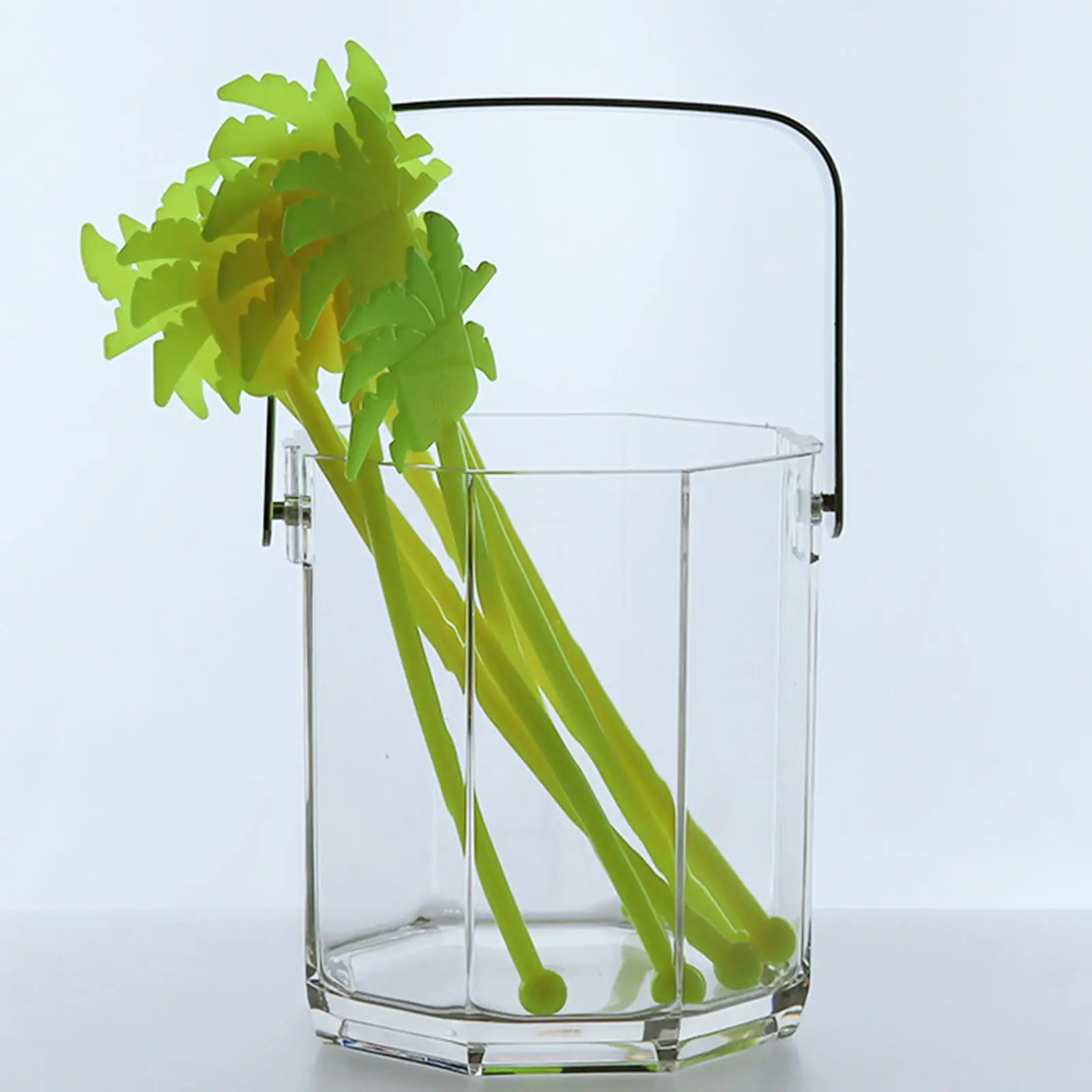Small Ice Bucket Portable Multipurpose Clear Wine Chiller Bucket Drink Cooling Bucket for Wedding Kitchen Party Events Cafe Small Ice Bucket Portable Multipurpose Clear Wine Chiller Bucket Drink Cooling Bucket for Wedding Kitchen Party Events Cafe