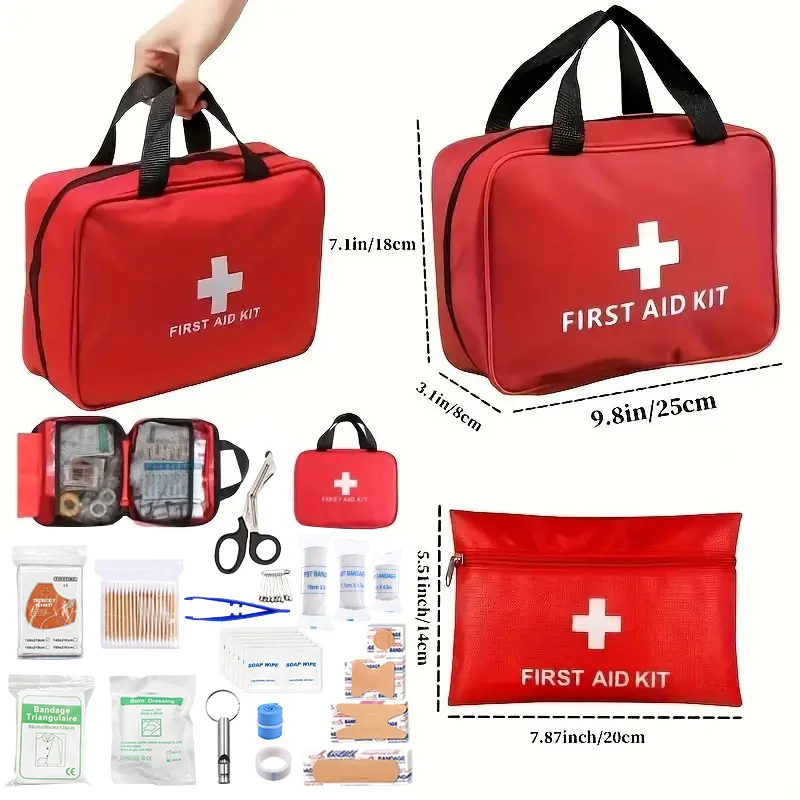 EHBO-doos, EHBO-benodigdheden voor noodgevallen en overlevingsituaties |   Ideaal voor auto's, vrachtwagens