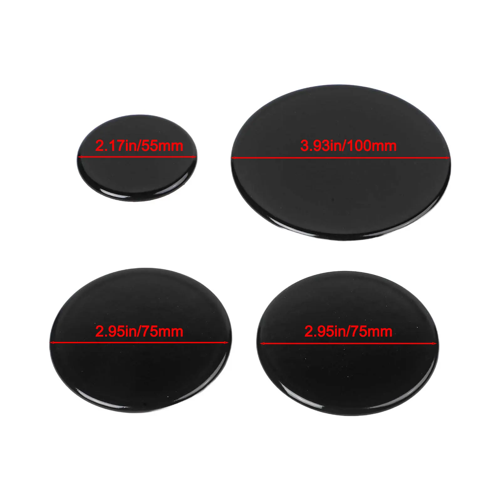 Set of 4 Gas Burner 55mm 75mm 100mm for SABAF Stove Burners Iron Aluminum Material for Durable and Efficient Cooking