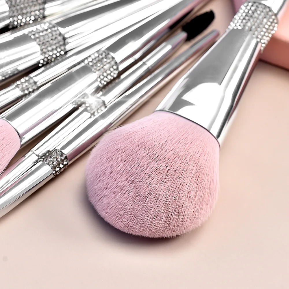 Luxury Makeup Brushes Set Private Label Professional Pink Synthetic Hair Foundation Powder Contour Eyeshadow Make up Brushes