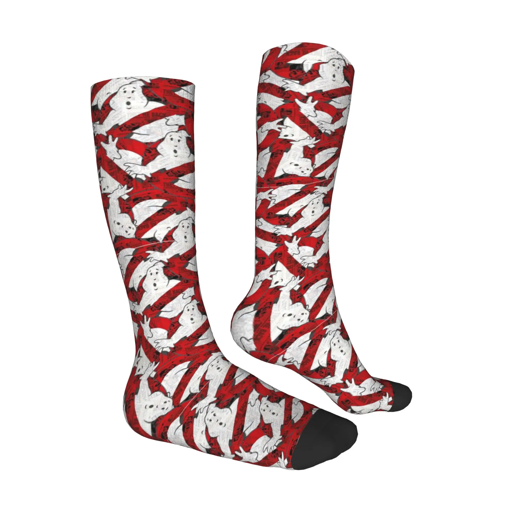 All Seasons Crew Stockings The GhostBusters logo pattern Socks Hip Hop Long Socks Accessories for Men Women Birthday Present