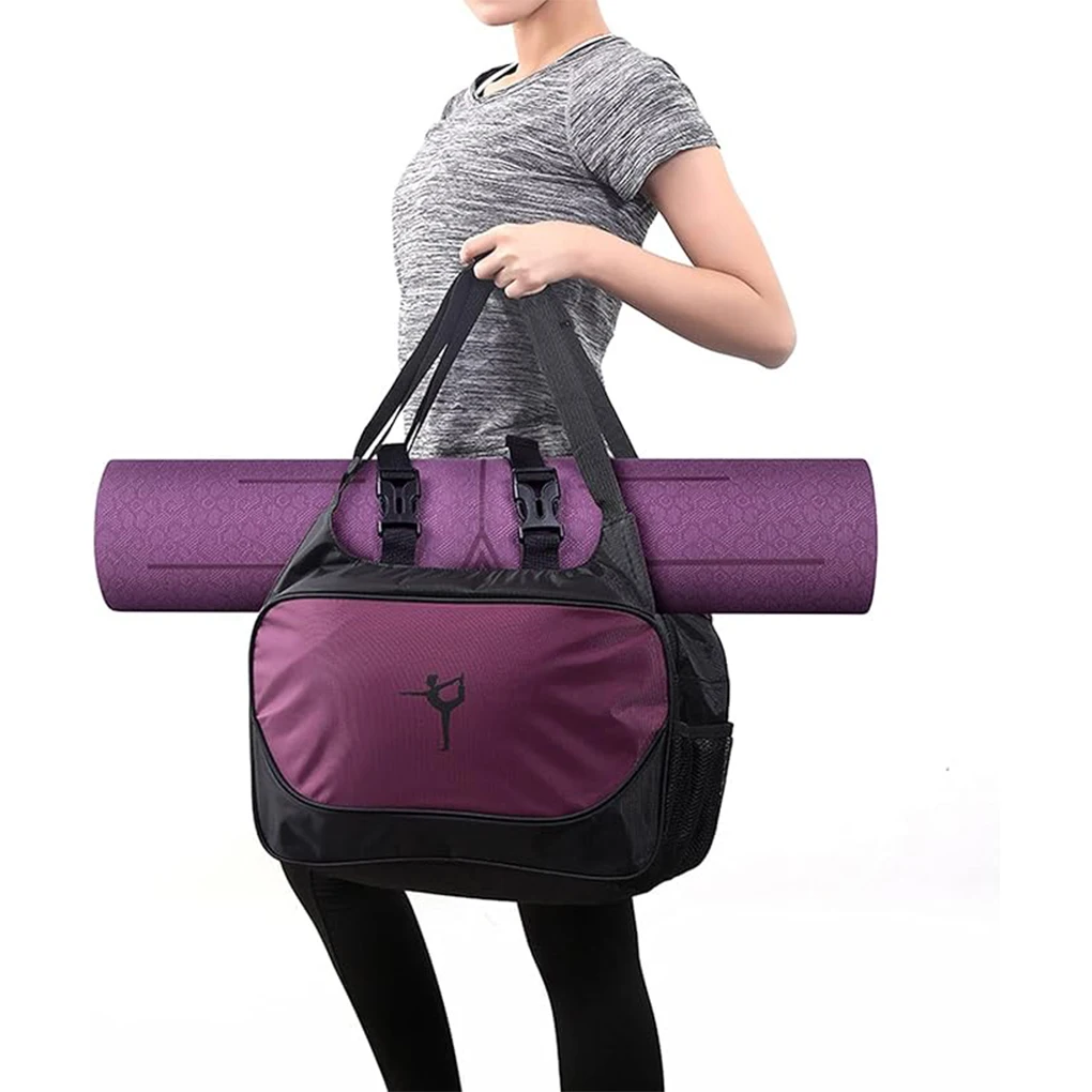 حقائب اليوغا الرياضية العصرية المصنوعة من القماش، تطبيق واسع لجميع حقيبة سجادة اليوغا ذات المظهر العصري باللون البرتقالي #1