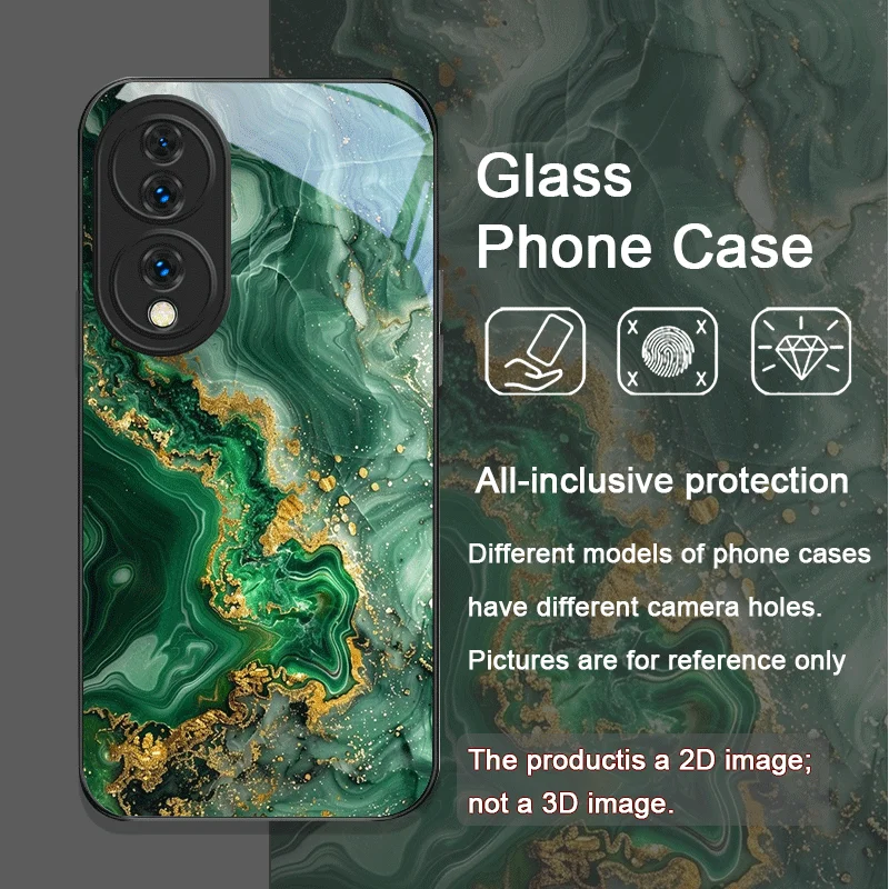 芸術的な大理石模様の強化ガラス製スマホケース Huawei Nova 13 Pro 12 11SE 10 P60 P50 P40 Lite Mate 40 50 5G対応