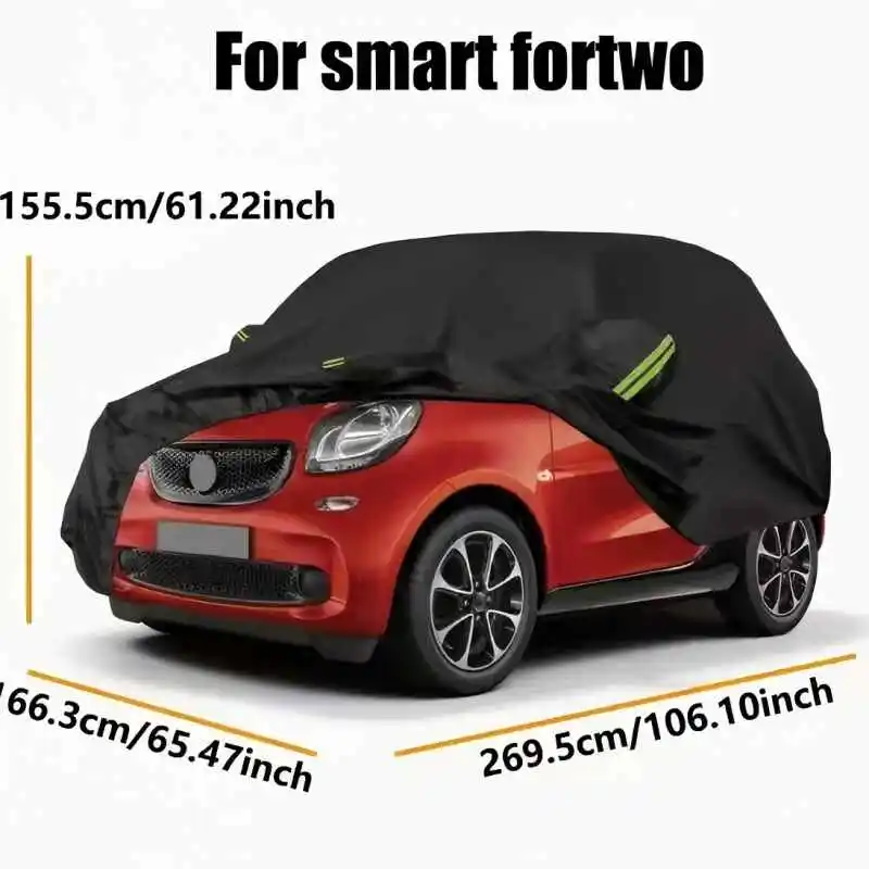 

Водонепроницаемый чехол для автомобиля Smart Fortwo W451 W453 2016-2024, защита от дождя, солнца и пыли, автомобильный тент-чехол