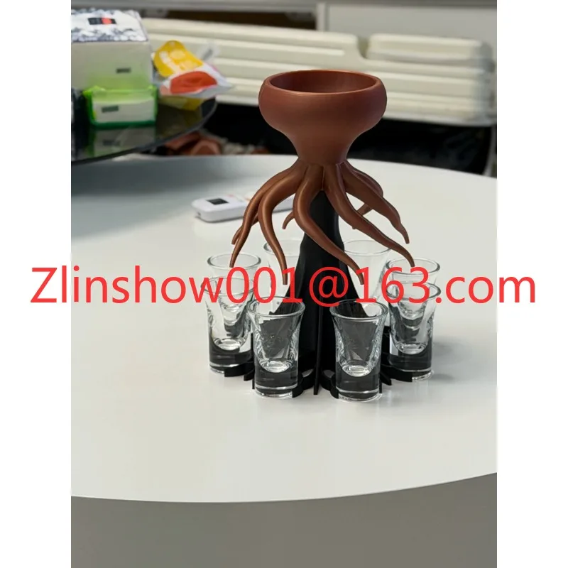 [Guaranteed to divide as much] Octopus wine dispenser 3D printing design friend party octopus wine dispenser