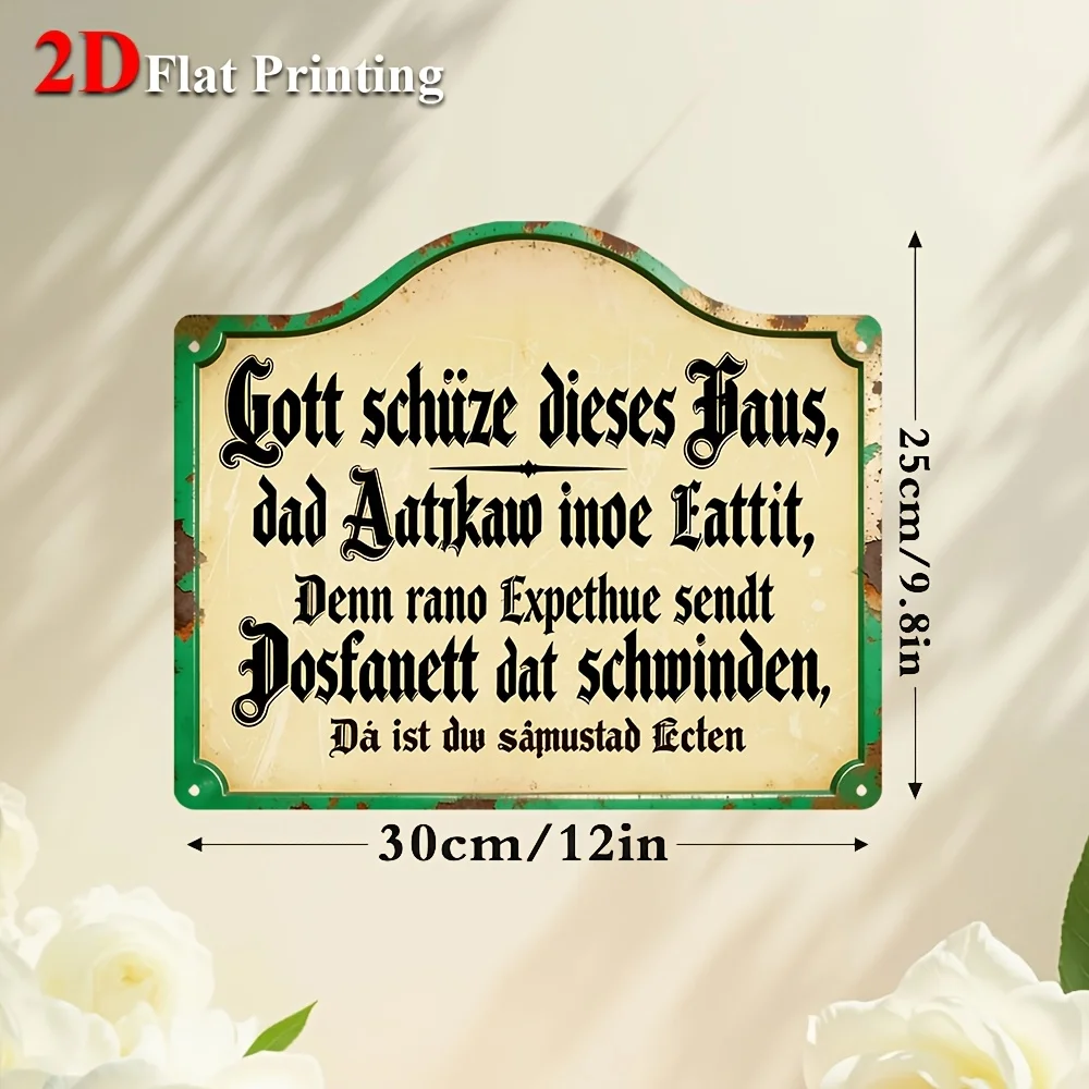 2D Flat, Signs Metal Sheet Painting 