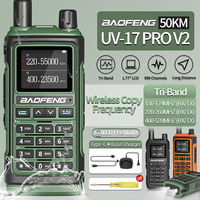 Baofeng UV-17 Pro V2 Wireless Copy Frequency Waterproof Tri Band Powerful Walkie Talkie Long Range UV-5R UV 9R Pro Two Way Radio