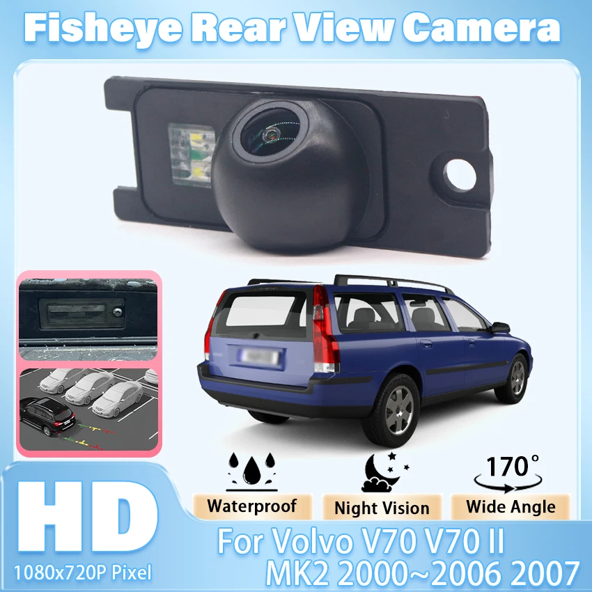 Rear View Reverse Camera For Volvo V70 II MK2 2000 2001 2002 2003 2004 2005 2006 2007 CCD Full HD Night Vision Backup Camera