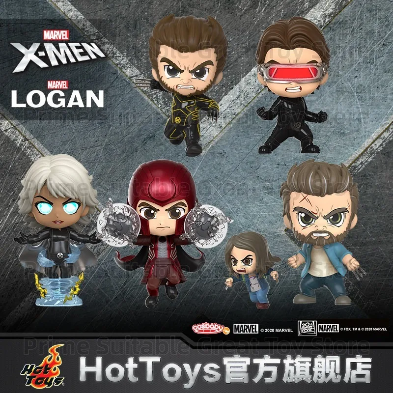 【En stock】Figuras coleccionables originales de la serie Hot Toys X-Men Wolverine, Magneto, Logan y X-23 COSBABY, regalo y colección