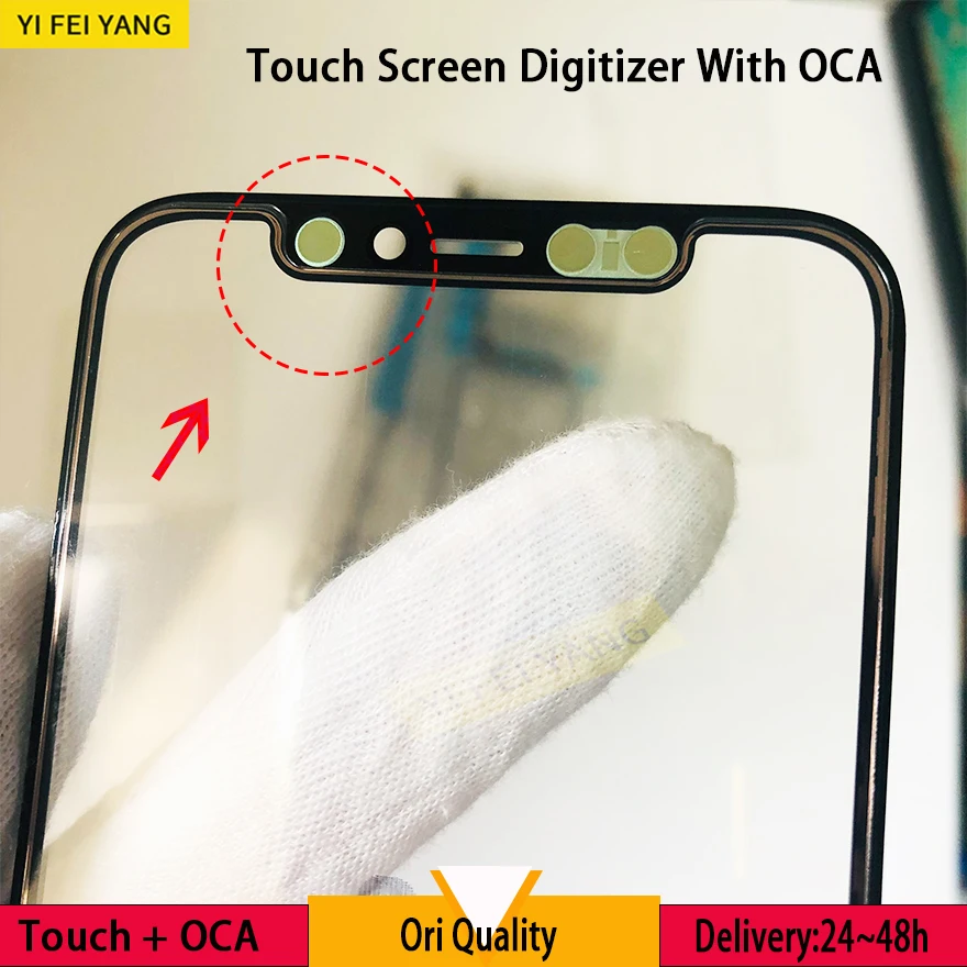 

10Pcs Original AAA Touch Glass With OCA For iPhone 11 12 Pro 11Pro Max LCD Screen Digitizer Front Panel Replacement