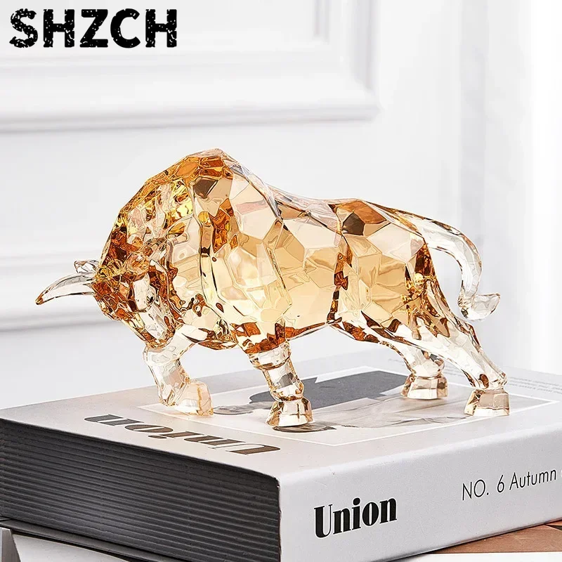 Decorative Luxurious Acrylic Deer Figurine Artistic Living Room Desk Ornament Light Luxury Aesthetic for TV Stand Embellishment