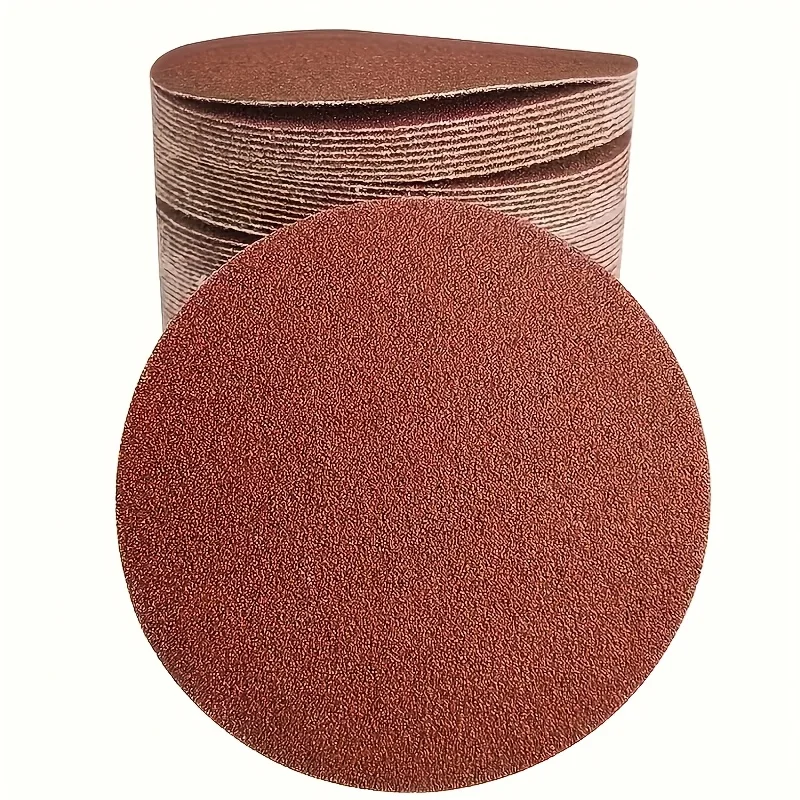 

50 шт. 4-дюймовые диски для угловой шлифовальной машины — глинозем, многозернистый размер (60–800) — идеально подходят для полировки и отделки