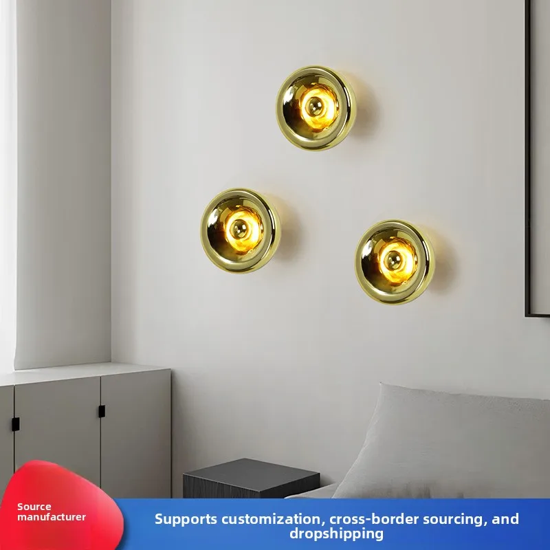 

Glass Lava Wall Lamp, Luxury Creative Sconce, Modern Art Rock Texture Wall Light for Bedroom Living Room Hallway Decor