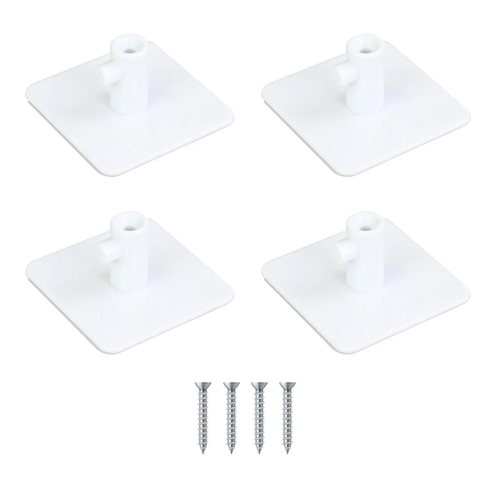 4pcs/6pcs Under Cabinet Universal Fixed Display Kitchen Storage Tools With Screws Stand Mixer Attachment Holder ABS Space Saving