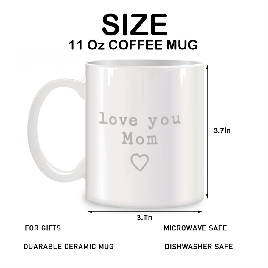 Love You Friend Mugs For Mom Mother Grandma Birthday Novelty Coffee Ceramic Tea Cups White 11 oz