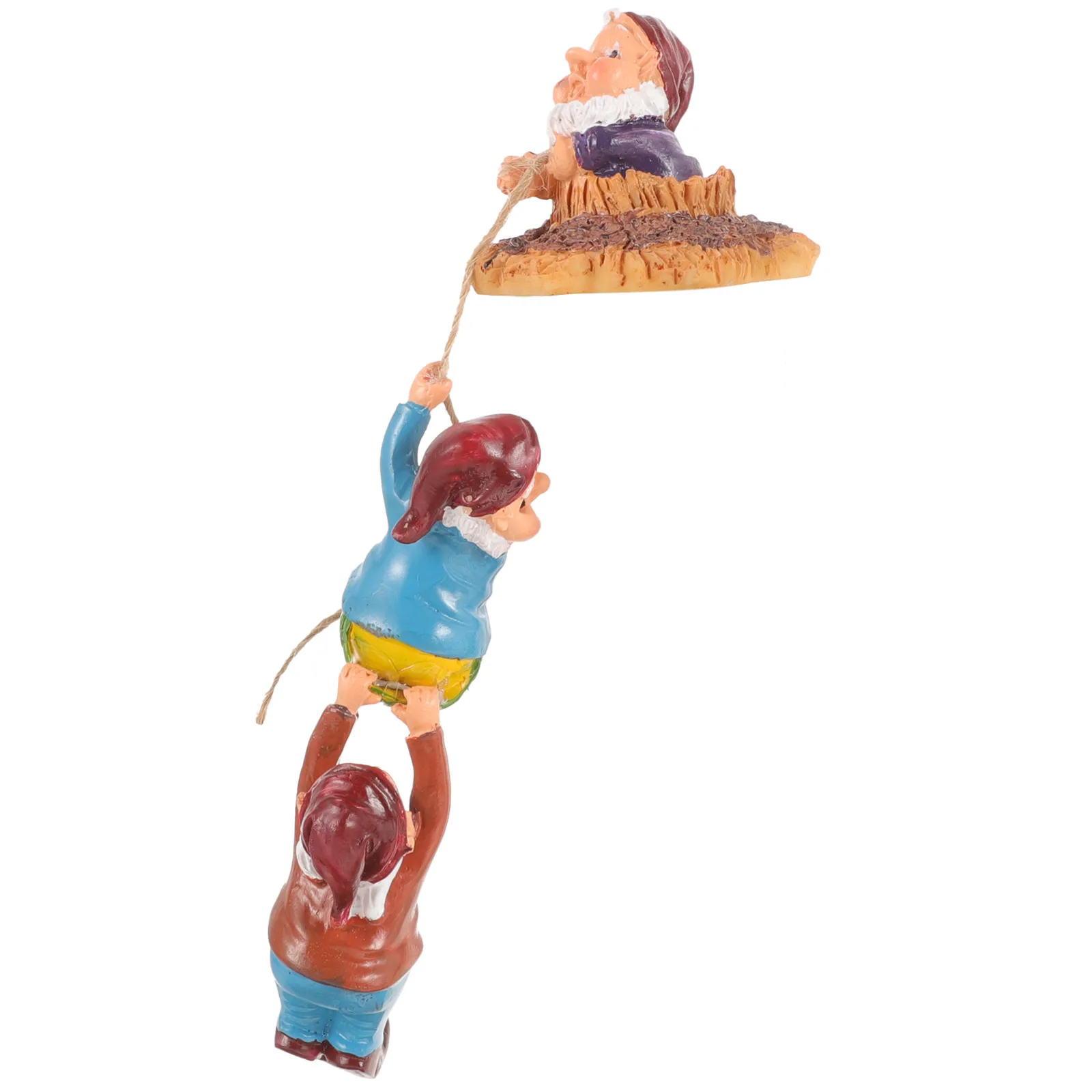 

Resin Garden Dwarf Climbing naments Unique Design Durable Outdoor Decoration Terrace Courtyard Tree Hanging DecorElf Statue