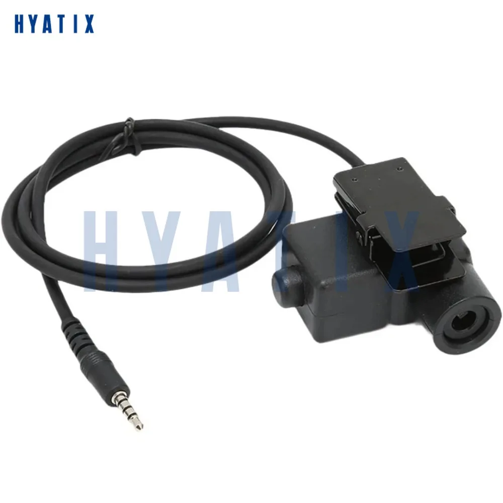 Conector adaptador U94 PTT de enchufe de Cable de auriculares con conector de 3,5 MM para teléfono móvil