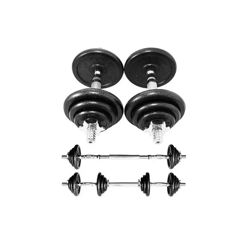 Commercial 20kg 25kg 30kg 40kg Adjustable Dumbbell with Connecting Rod Becomes Barbell Suit for Fitness.