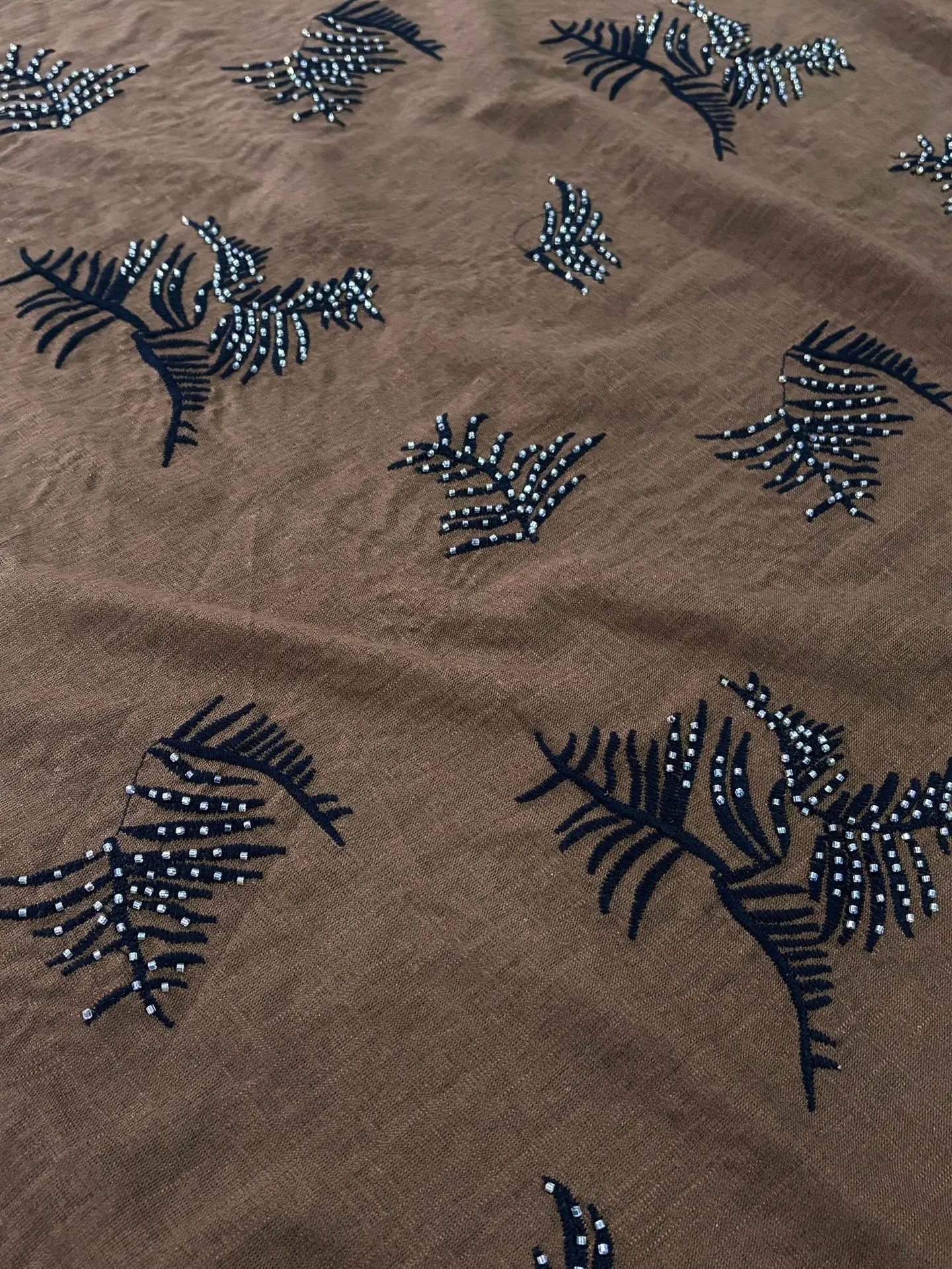spring-and-summer-new-bead-tube-3d-embroidered-linen-fabric-for-clothing-designer-fabrics-diy-handmade-sewing-fabric