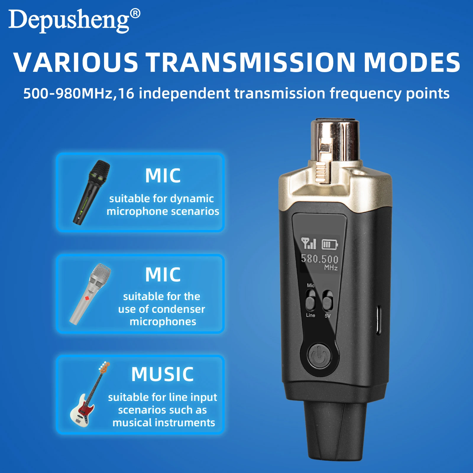 Depusheng MA5 Professional Wir - Xlr Microphone Condenser ulasan dan harga