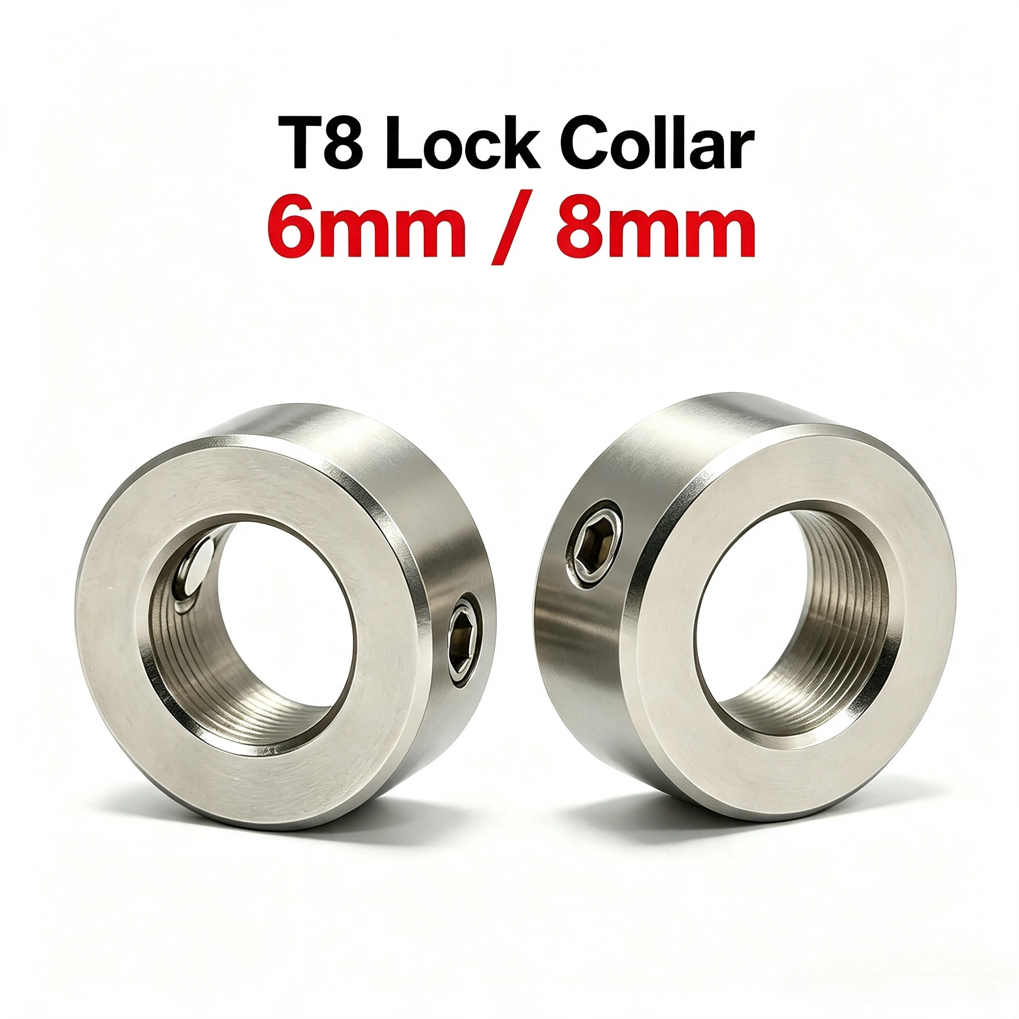 5Pcs Openbuilds Lock Collar T8 Lead Screw Lock Ring 6mm 8mm for 3D Printer CNC Parts